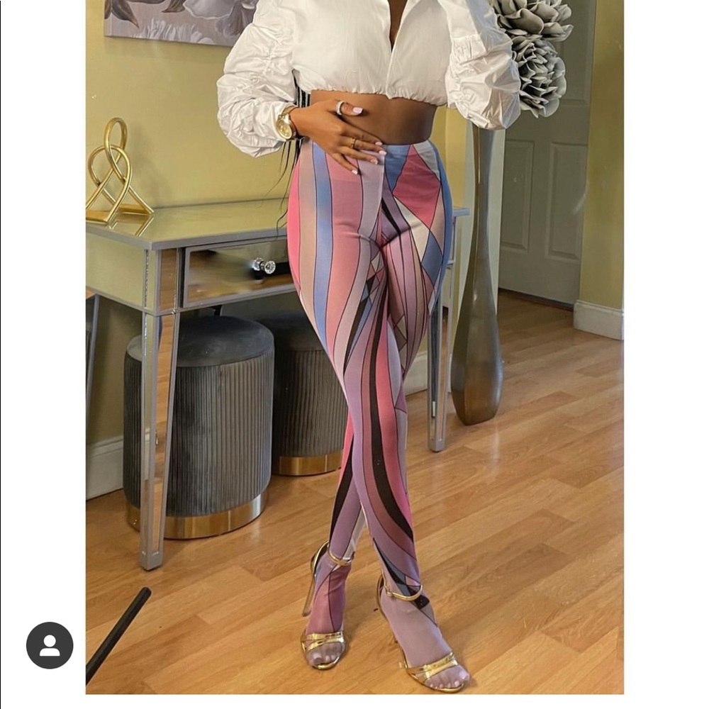 Multi color tights leggings